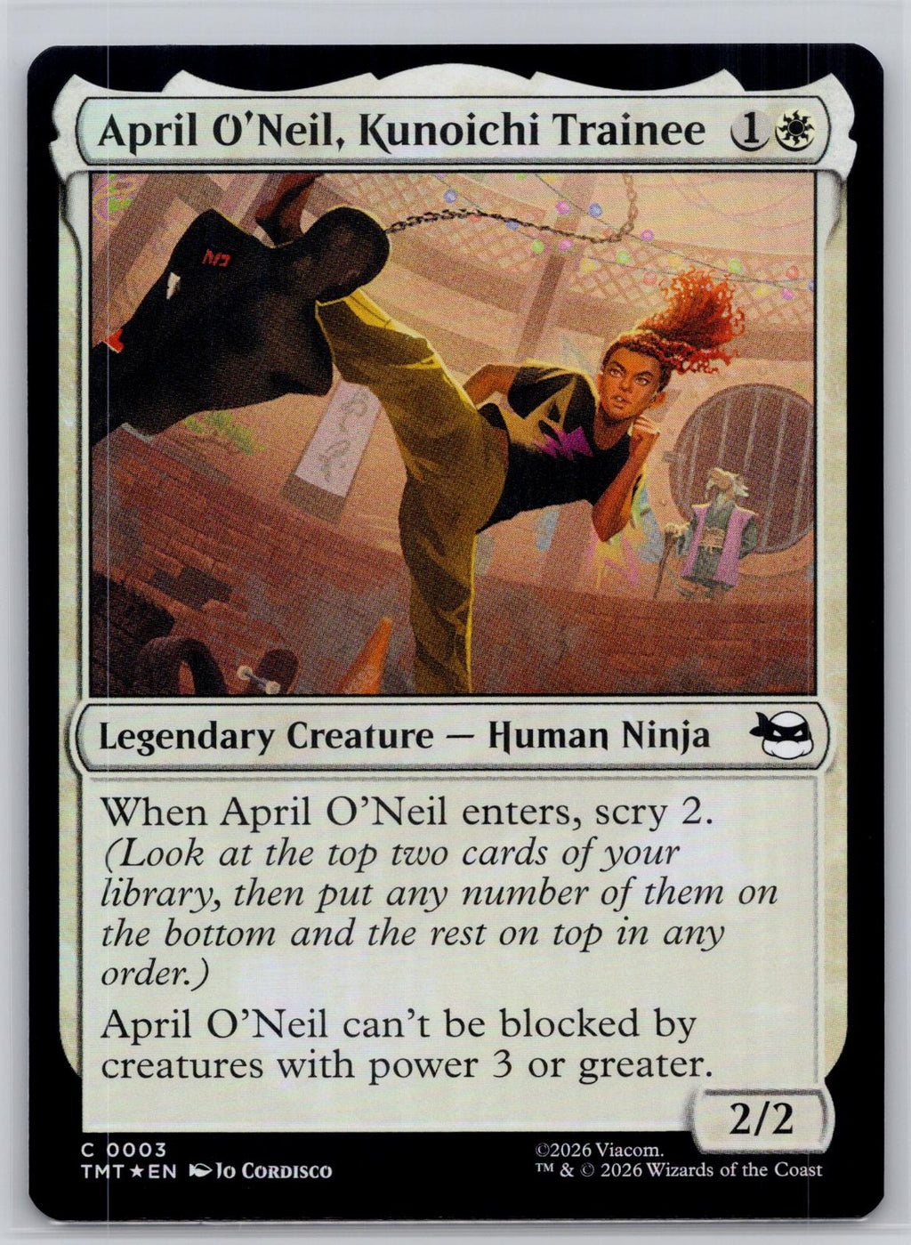 April O'Neil, Kunoichi Trainee Teenage Mutant Ninja Turtles M:TG Foil NM