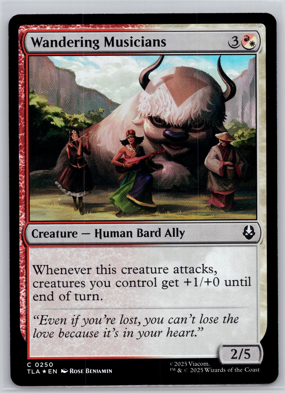 Wandering Musicians Avatar: The Last Airbender Magic: The Gathering Foil NM