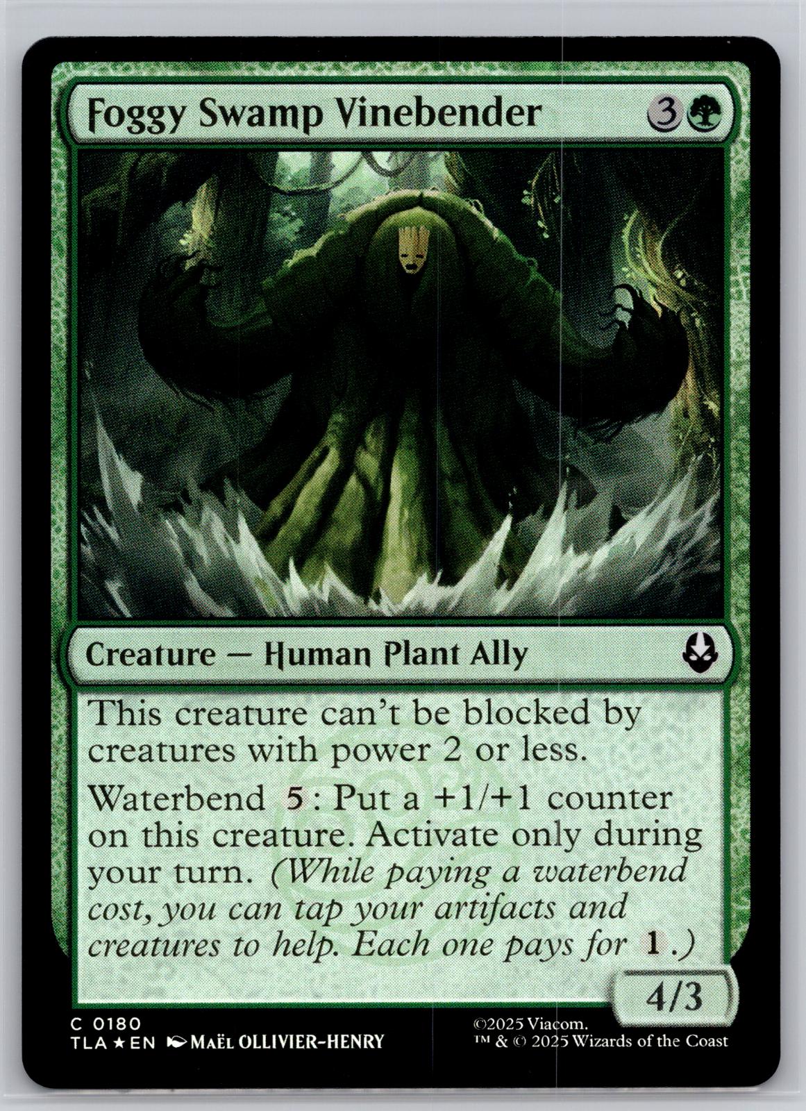 Foggy Swamp Vinebender Avatar: The Last Airbender Magic: The Gathering Foil NM