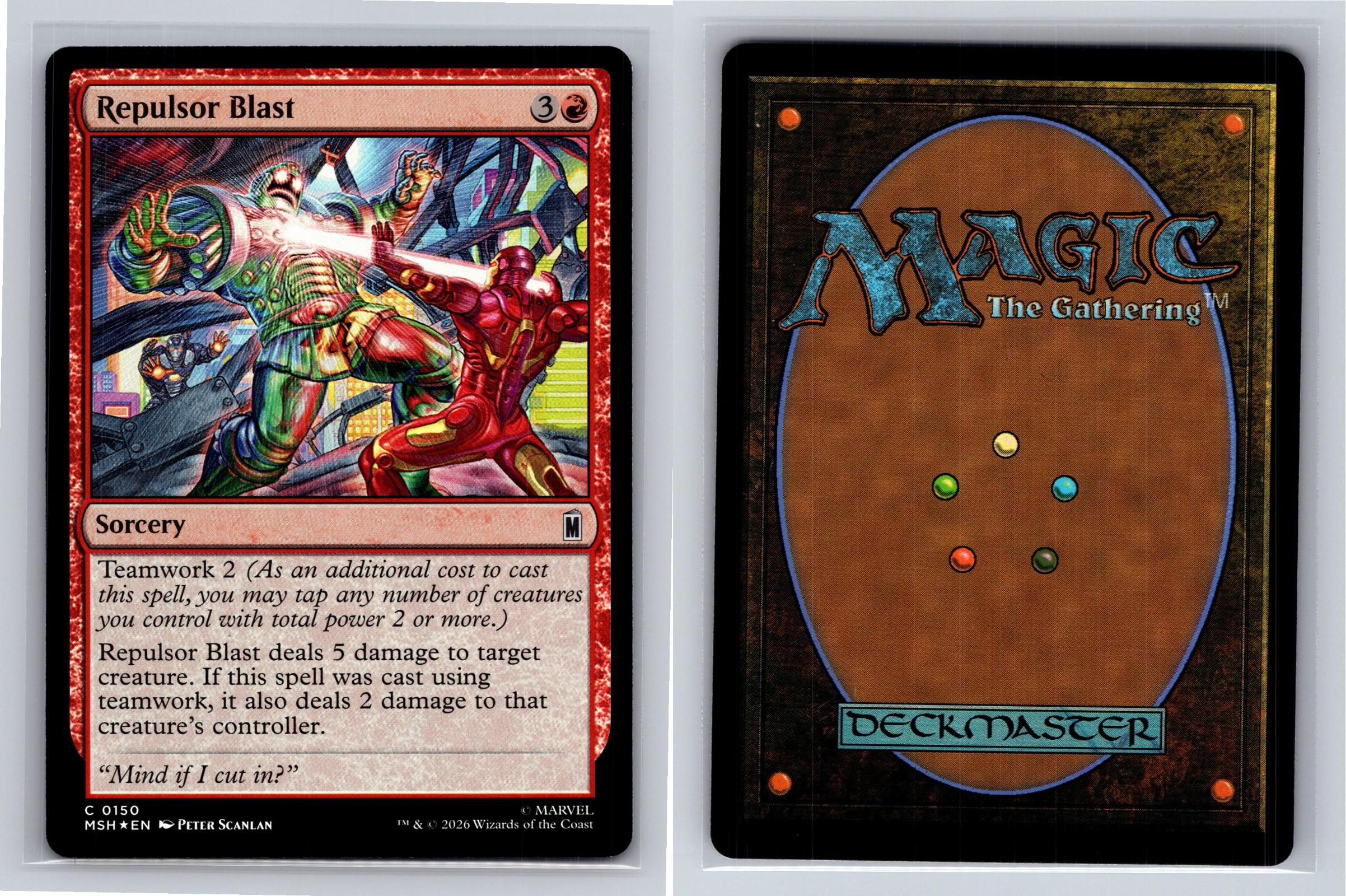 Repulsor Blast Marvel Super Heroes Magic: The Gathering Foil Near Mint