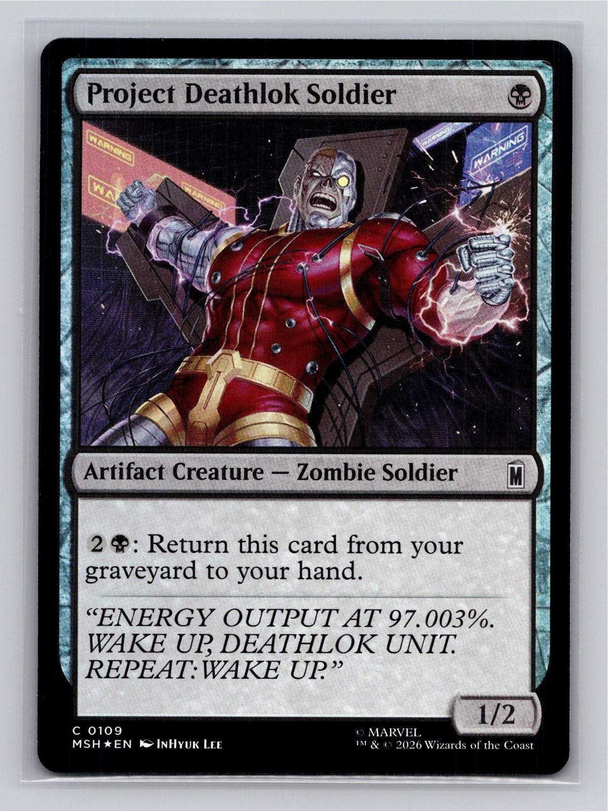 Project Deathlok Soldier Marvel Super Heroes Magic: The Gathering Foil Near Mint