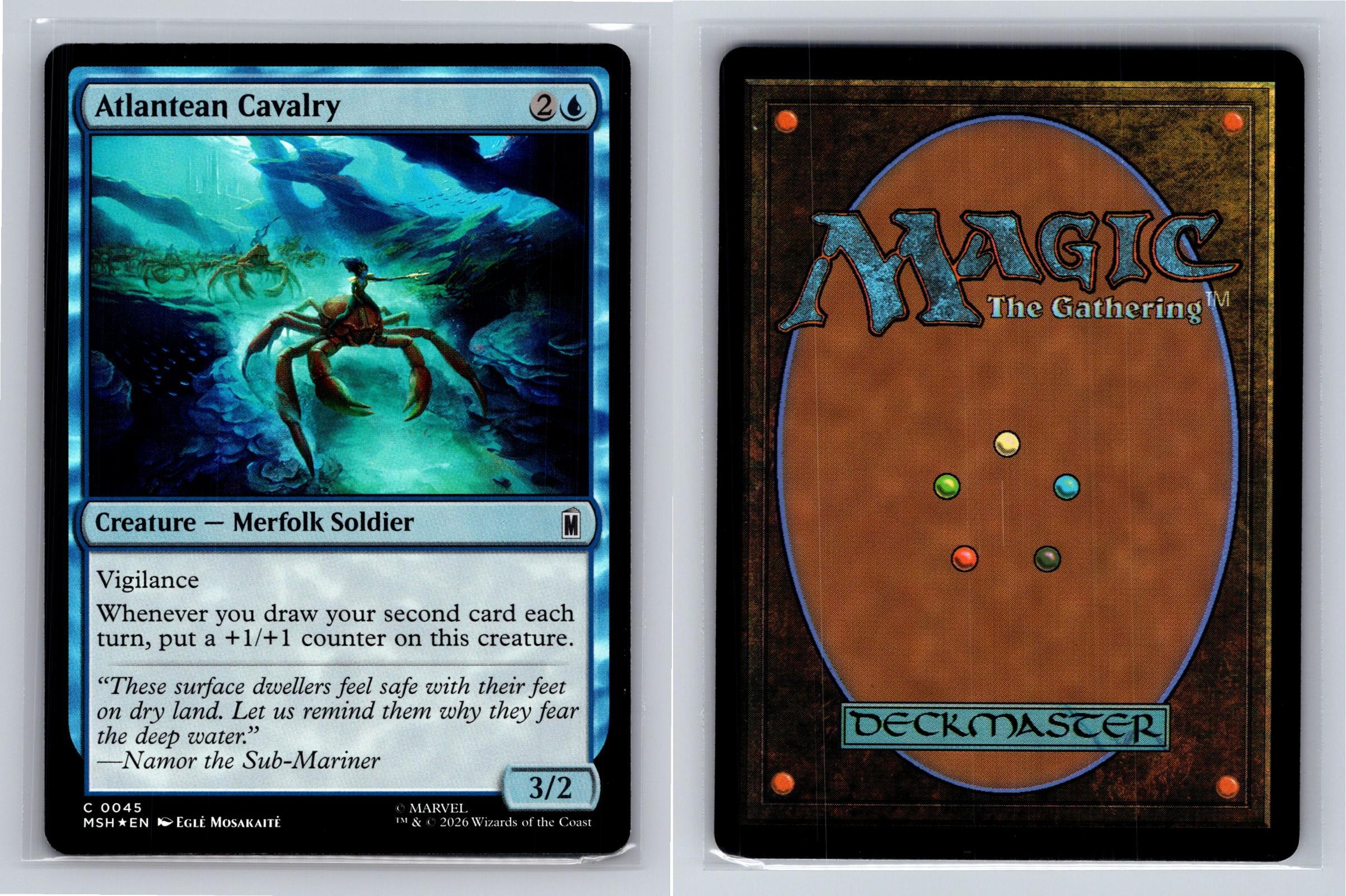 Atlantean Cavalry Marvel Super Heroes Magic: The Gathering Foil Near Mint