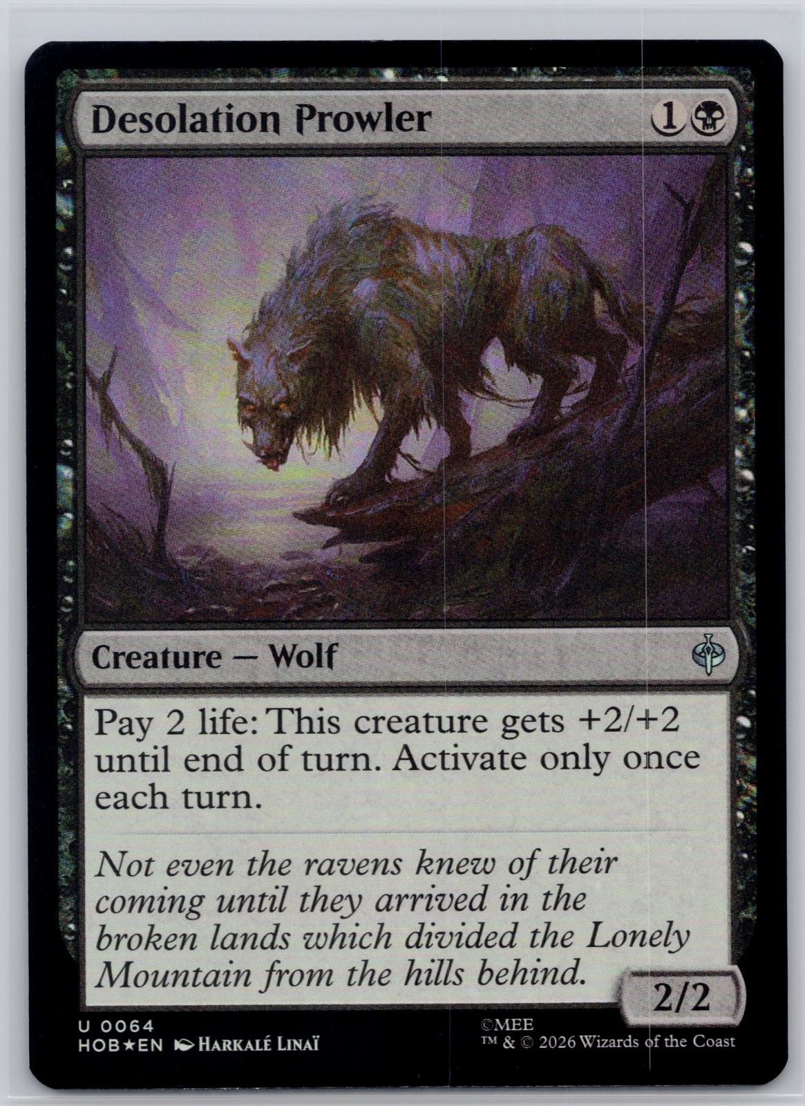 Desolation Prowler The Hobbit Magic: The Gathering Foil Near Mint