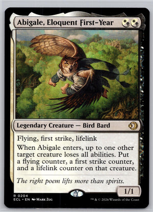 Abigale, Eloquent First-Year Lorwyn Eclipsed Magic: The Gathering Near Mint