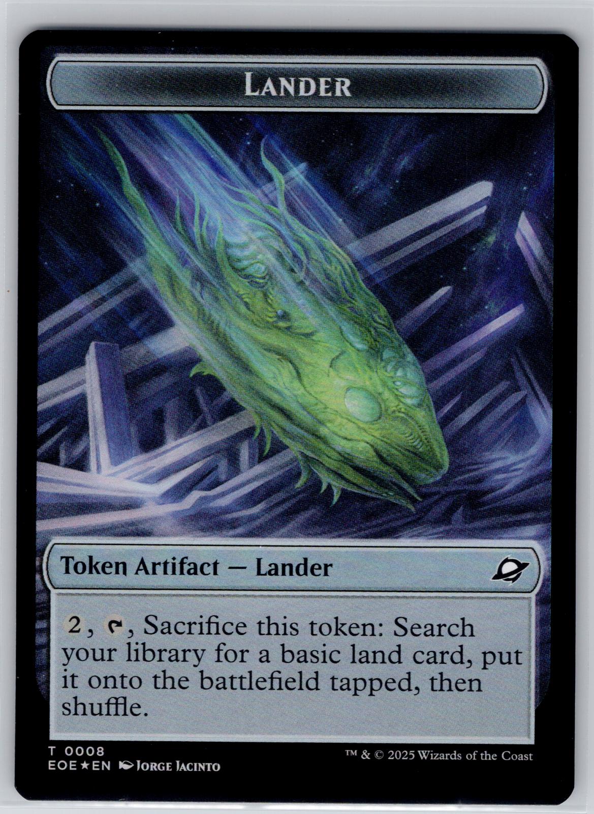 Robot // Lander 2-Sided Token Edge of Eternities Magic: The Gathering Foil NM
