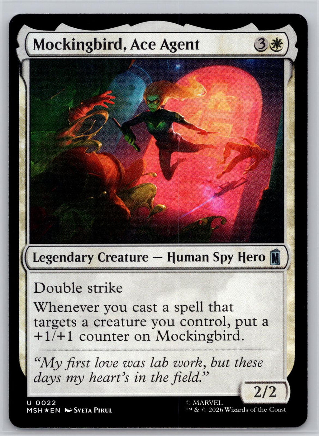 Mockingbird, Ace Agent Marvel Super Heroes Magic: The Gathering Foil Near Mint