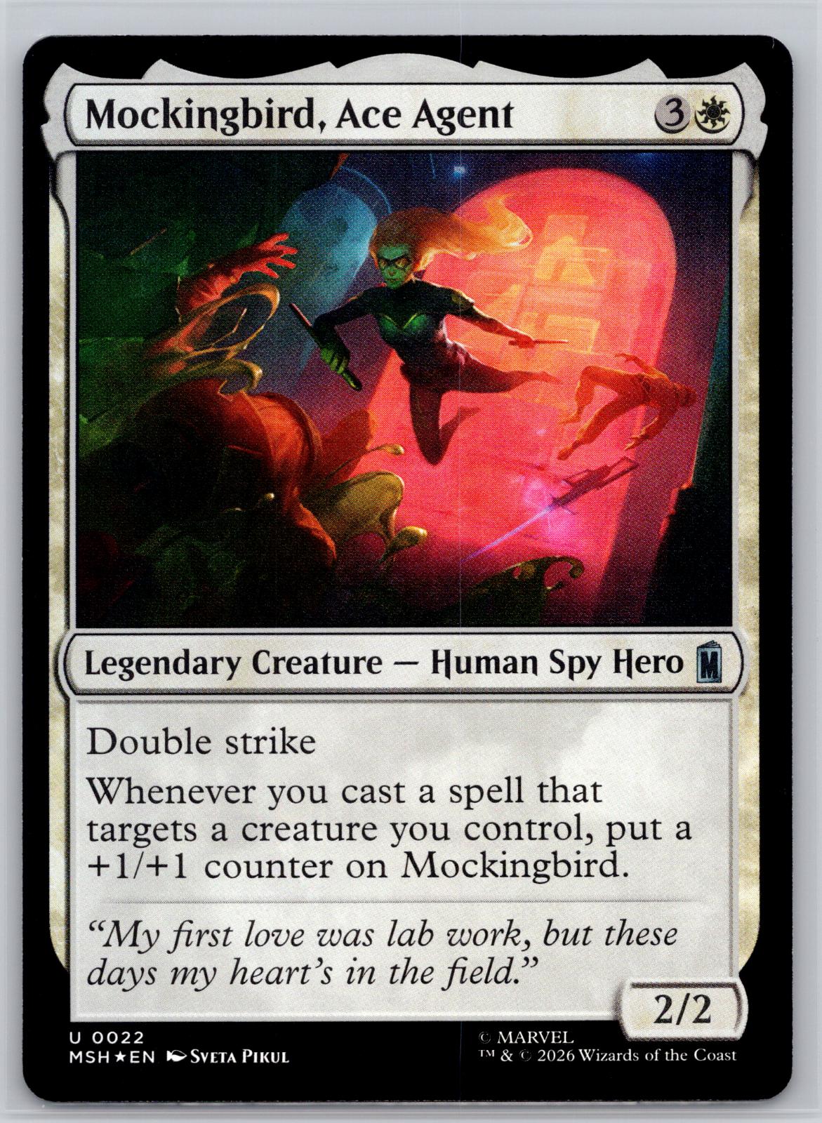 Mockingbird, Ace Agent Marvel Super Heroes Magic: The Gathering Foil Near Mint