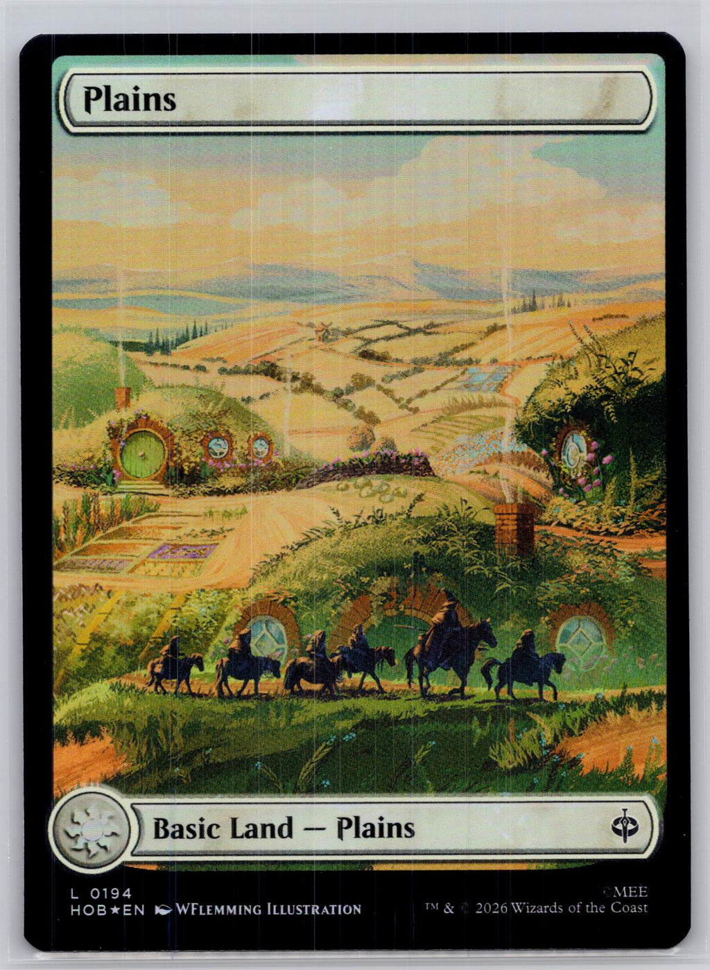 Plains (0194) The Hobbit Magic: The Gathering Foil Near Mint