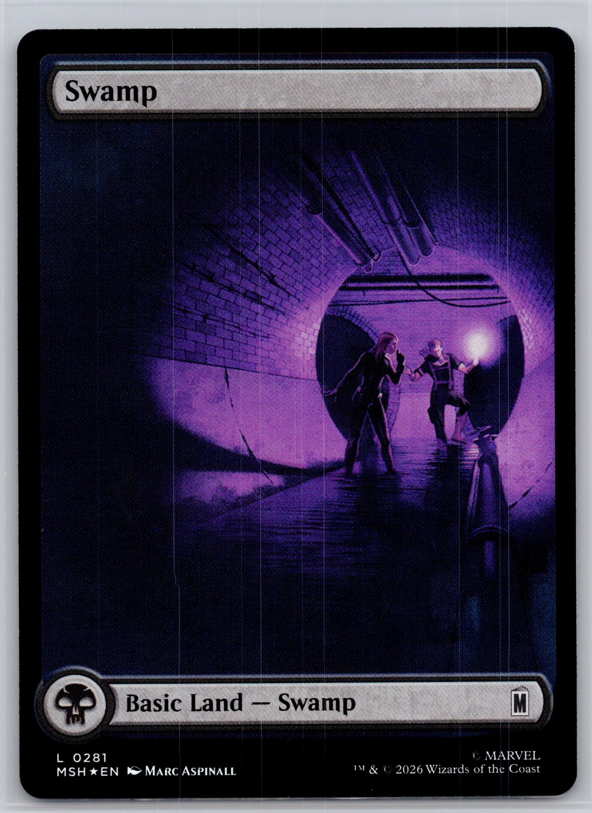 Swamp (0281) Marvel Super Heroes Magic: The Gathering Foil Near Mint