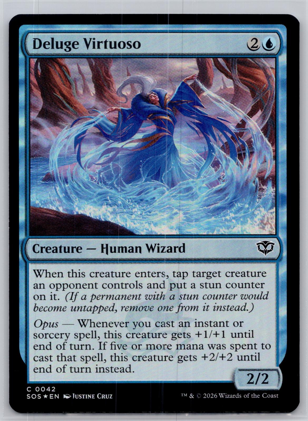 Deluge Virtuoso Secrets of Strixhaven Magic: The Gathering Foil Near Mint