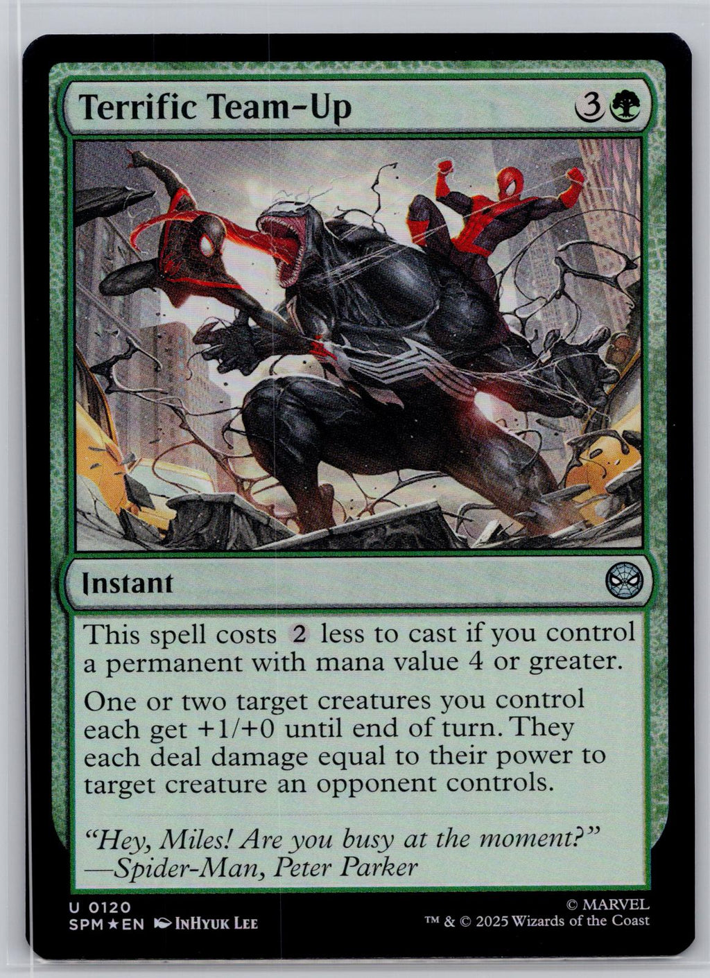 Terrific Team-Up Marvel's Spider-Man Magic: The Gathering Foil Near Mint
