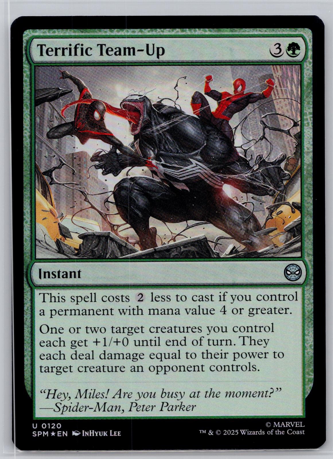 Terrific Team-Up Marvel's Spider-Man Magic: The Gathering Foil Near Mint