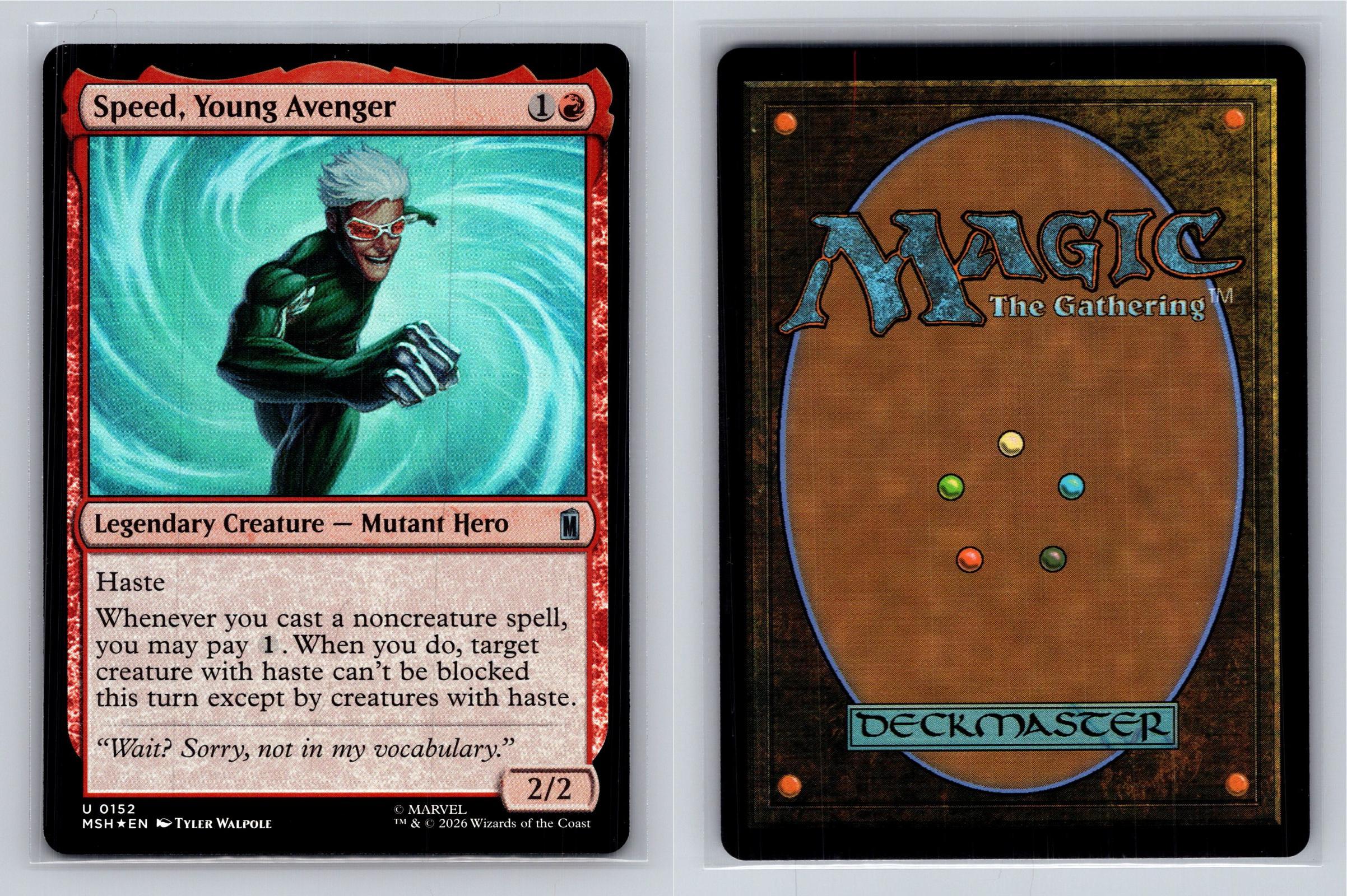 Speed, Young Avenger Marvel Super Heroes Magic: The Gathering Foil Near Mint