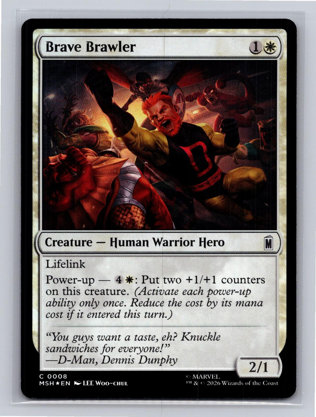 Brave Brawler Marvel Super Heroes Magic: The Gathering Foil Near Mint