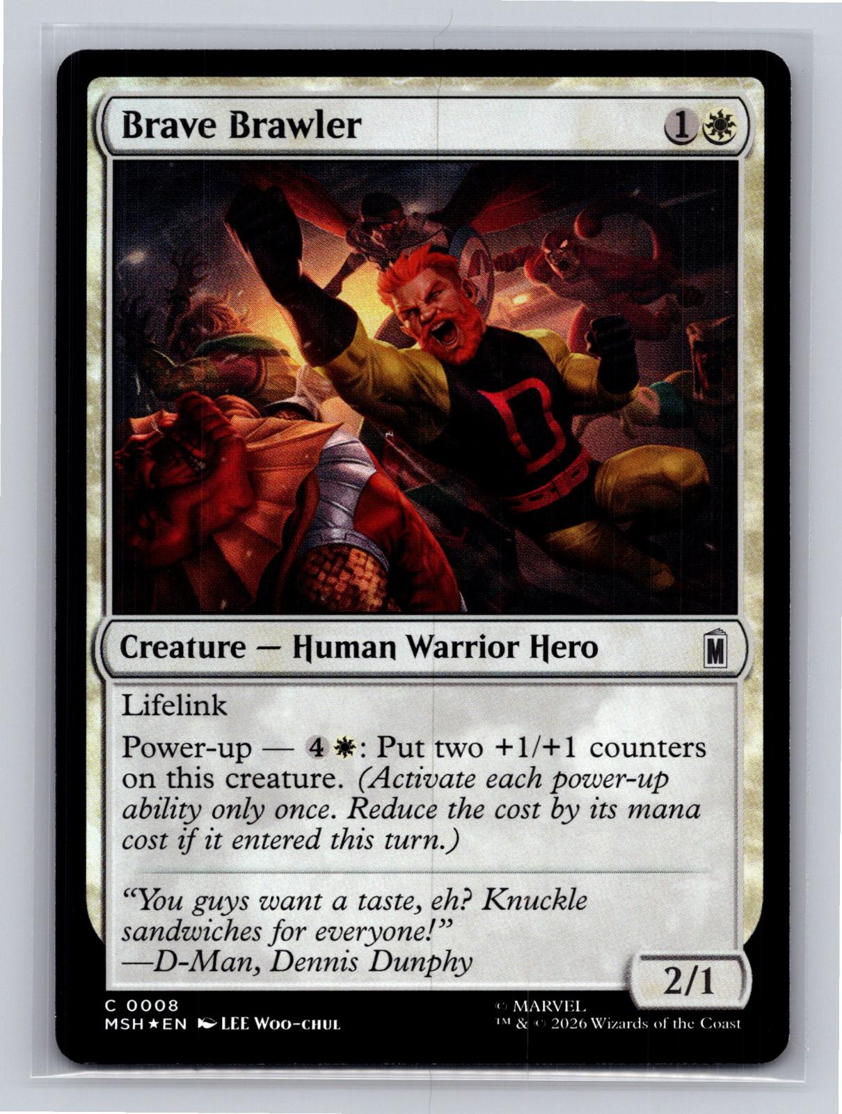 Brave Brawler Marvel Super Heroes Magic: The Gathering Foil Near Mint
