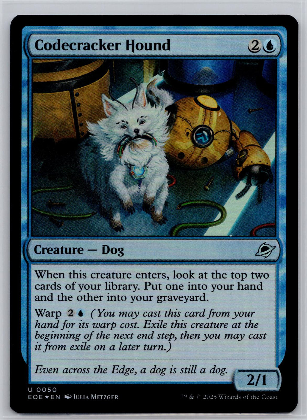 Codecracker Hound Edge of Eternities Magic: The Gathering Foil Near Mint