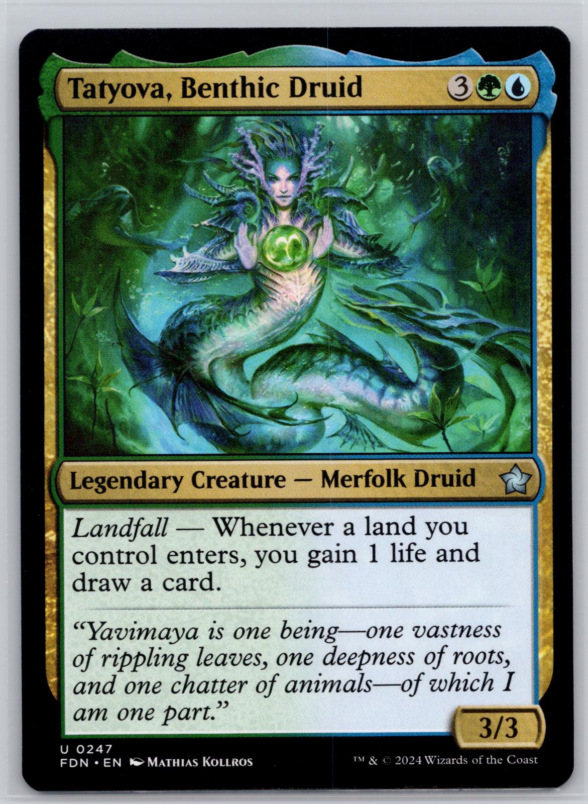 Tatyova, Benthic Druid Foundations Magic: The Gathering Near Mint