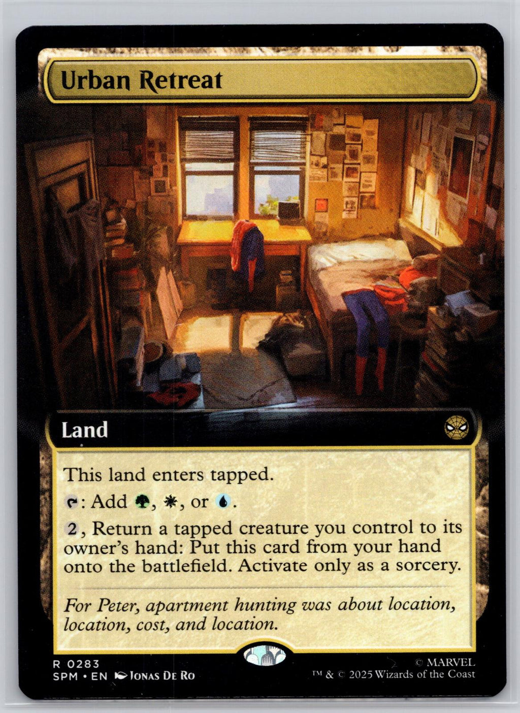 Urban Retreat (Extended Art) Marvel's Spider-Man Magic: The Gathering Near Mint