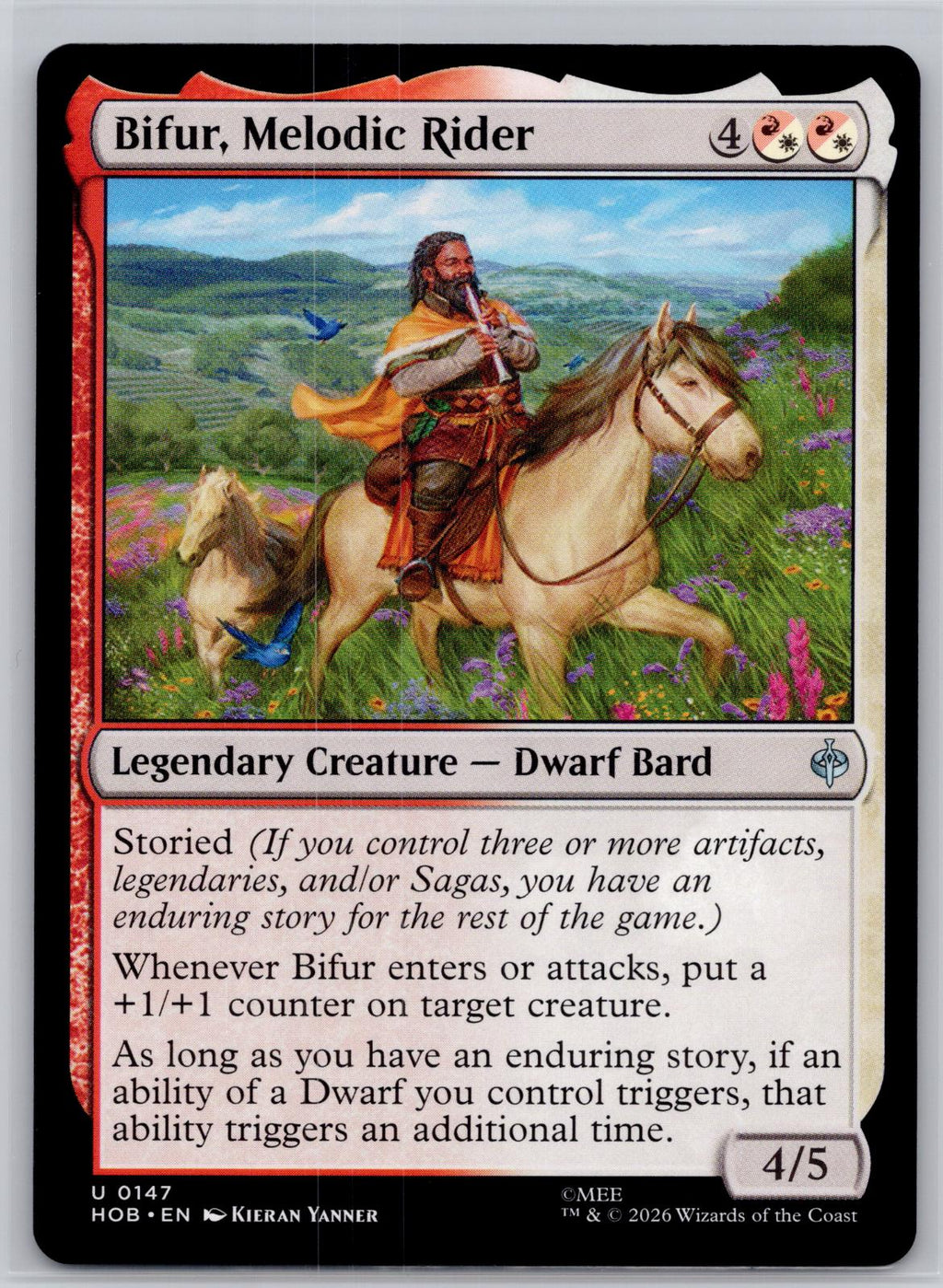 Bifur, Melodic Rider The Hobbit Magic: The Gathering Near Mint