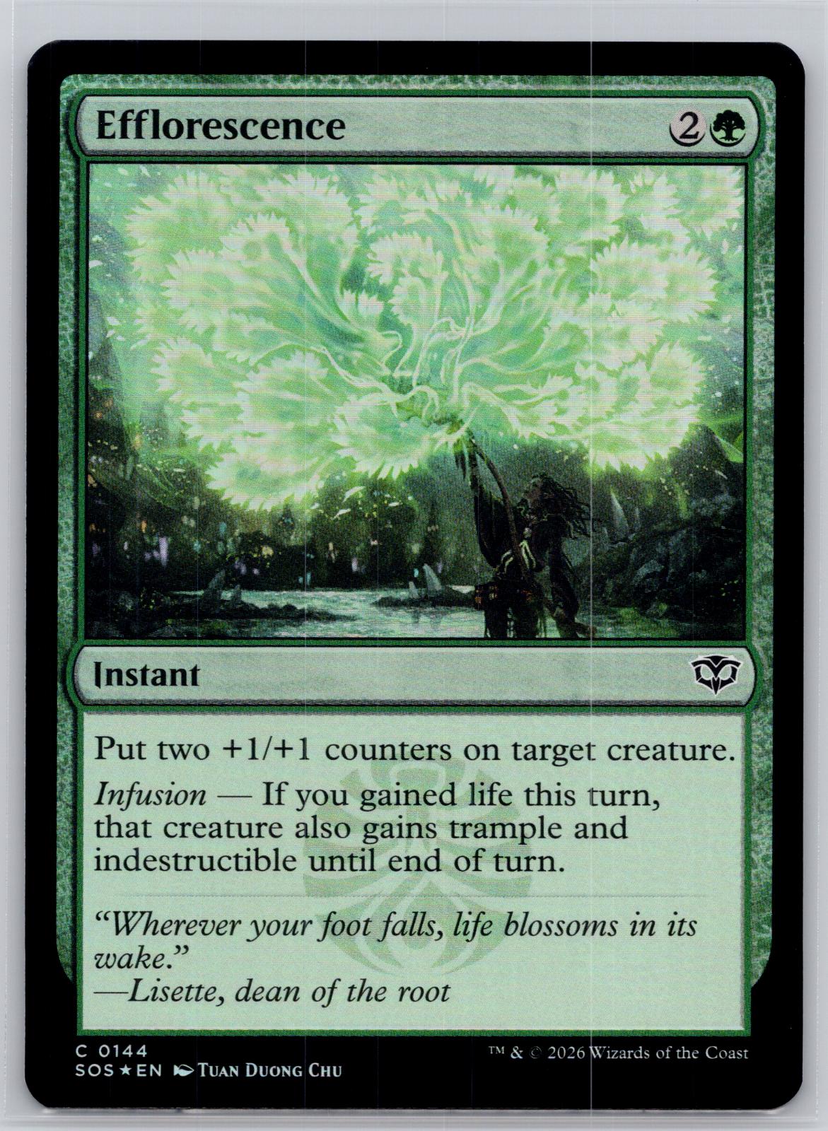 Efflorescence Secrets of Strixhaven Magic: The Gathering Foil Near Mint