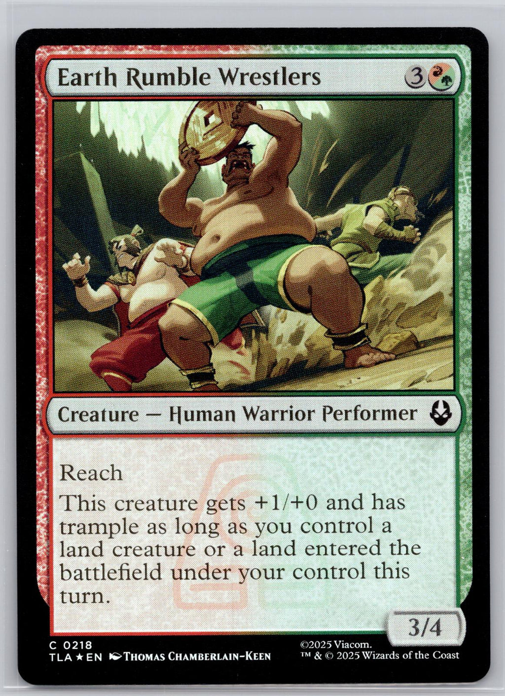 Earth Rumble Wrestlers Avatar: The Last Airbender Magic: The Gathering Foil NM