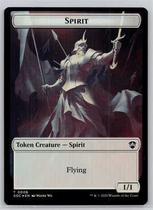 Spirit (0006) // Illusion Double-Sided Token Commander: SOS M:TG Foil NM