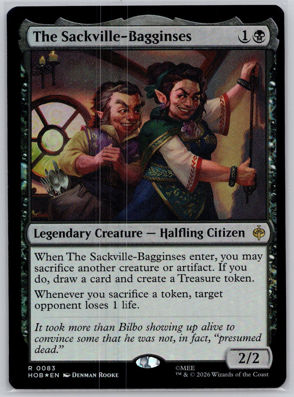 The Sackville-Bagginses The Hobbit Magic: The Gathering Foil Near Mint