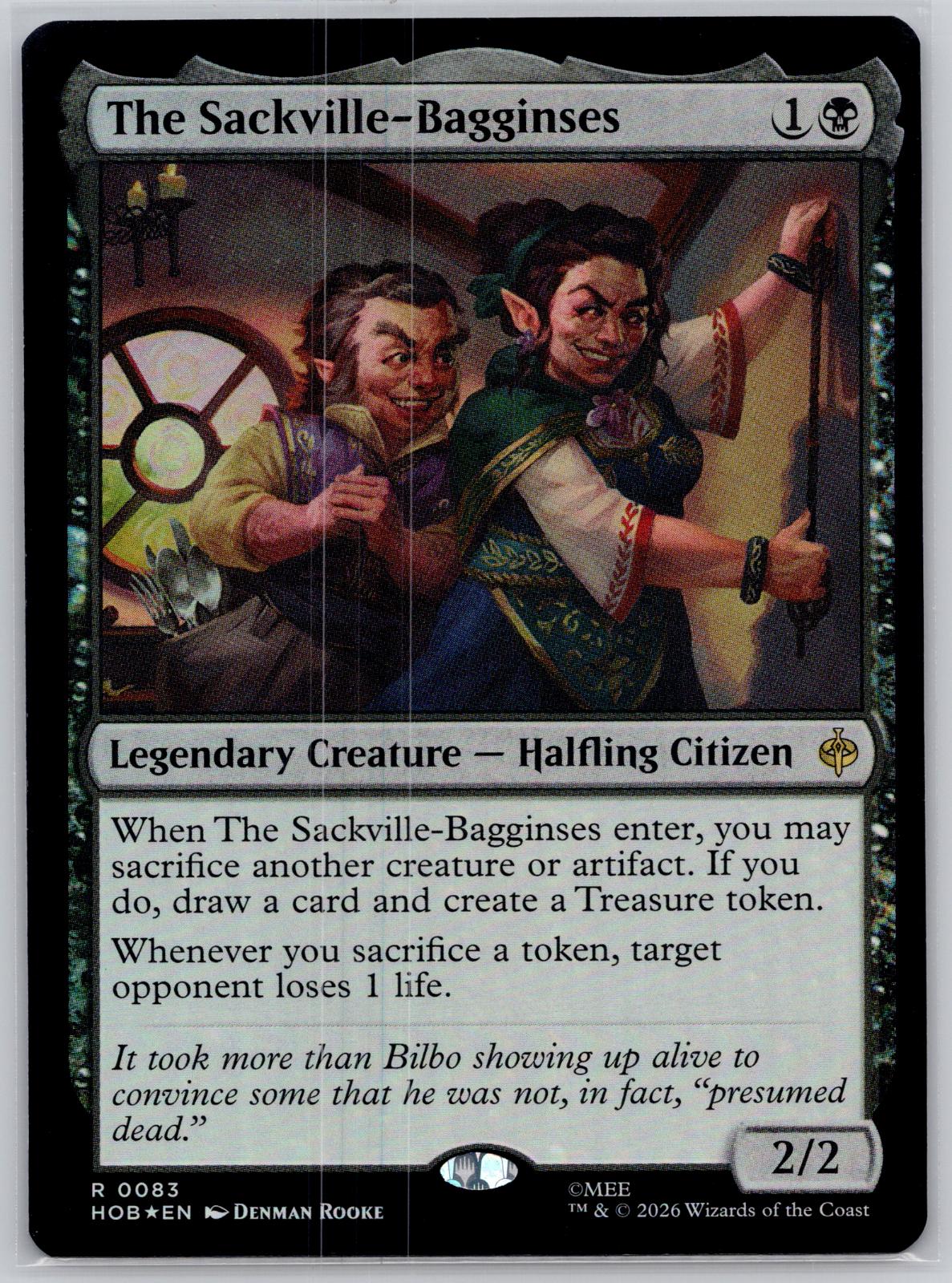 The Sackville-Bagginses The Hobbit Magic: The Gathering Foil Near Mint