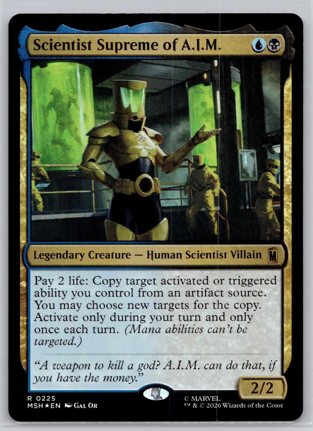 Scientist Supreme of A.I.M. Marvel Super Heroes Magic: The Gathering Foil NM