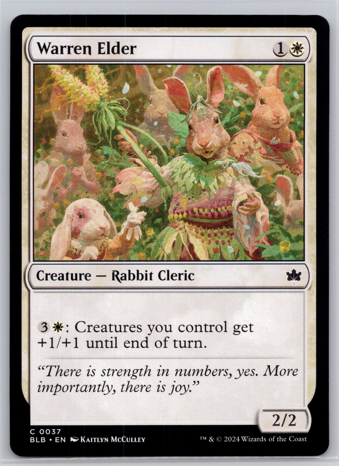 Warren Elder Bloomburrow Magic: The Gathering Near Mint