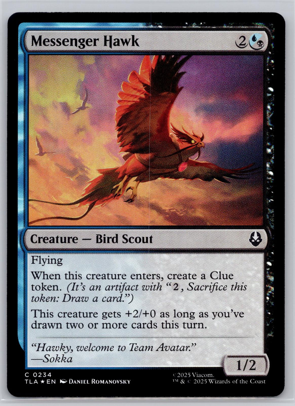 Messenger Hawk Avatar: The Last Airbender Magic: The Gathering Foil Near Mint
