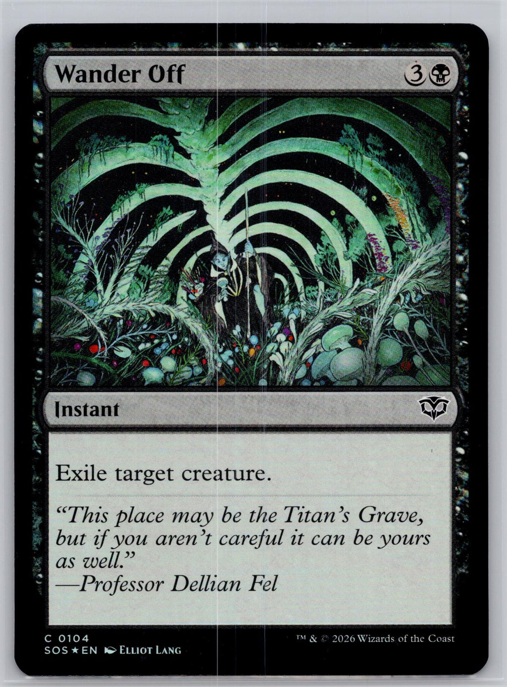 Wander Off Secrets of Strixhaven Magic: The Gathering Foil Near Mint