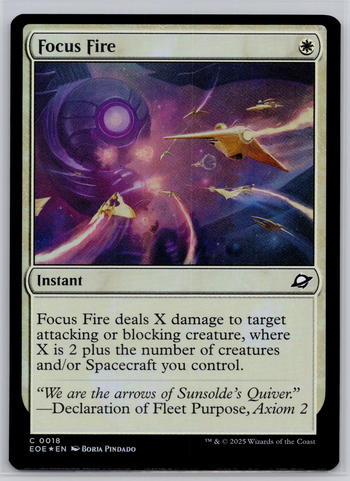 Focus Fire Edge of Eternities Magic: The Gathering Foil Near Mint