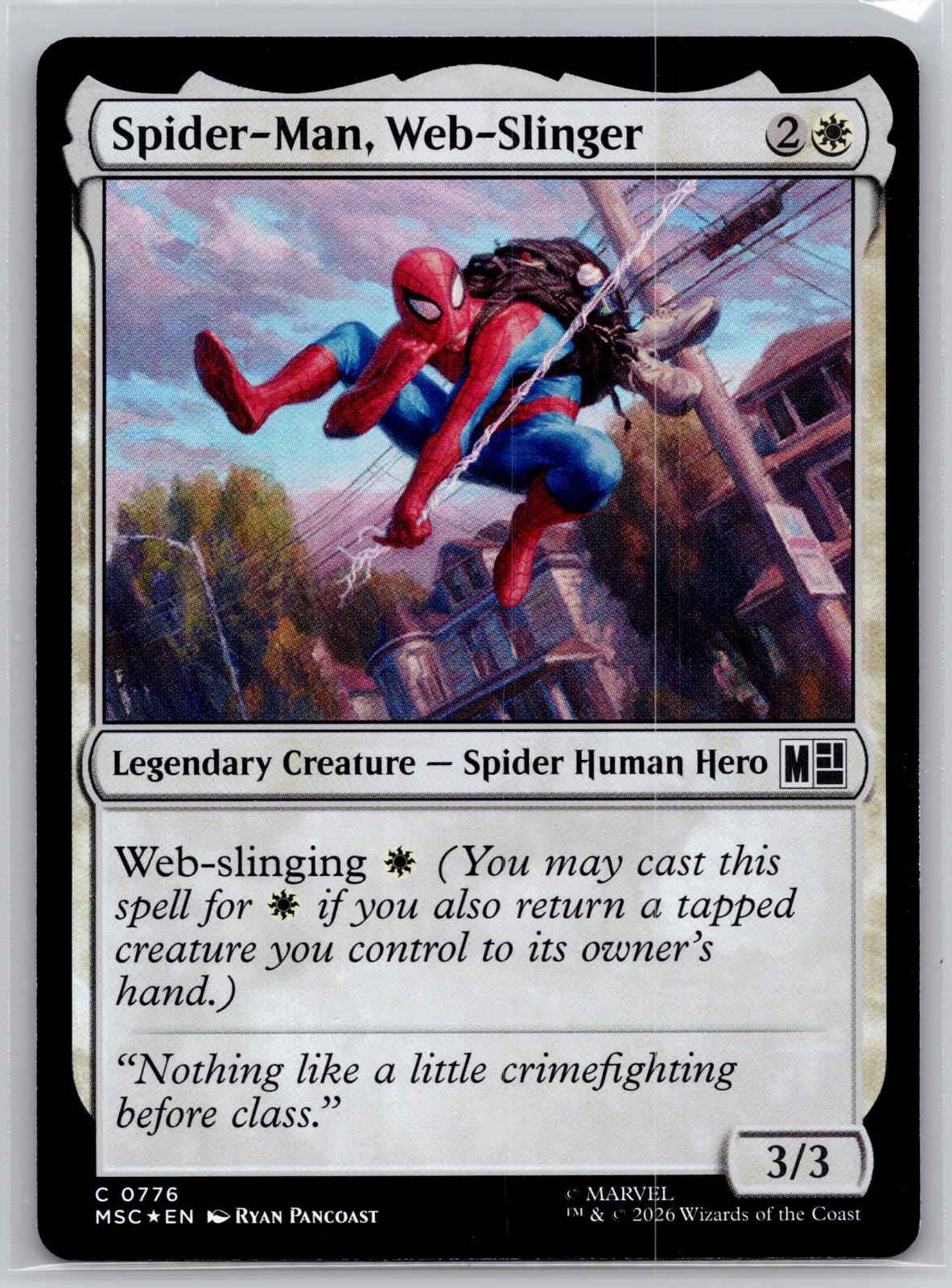 Spider-Man, Web-Slinger Commander: Marvel Super Heroes M:TG Foil NM