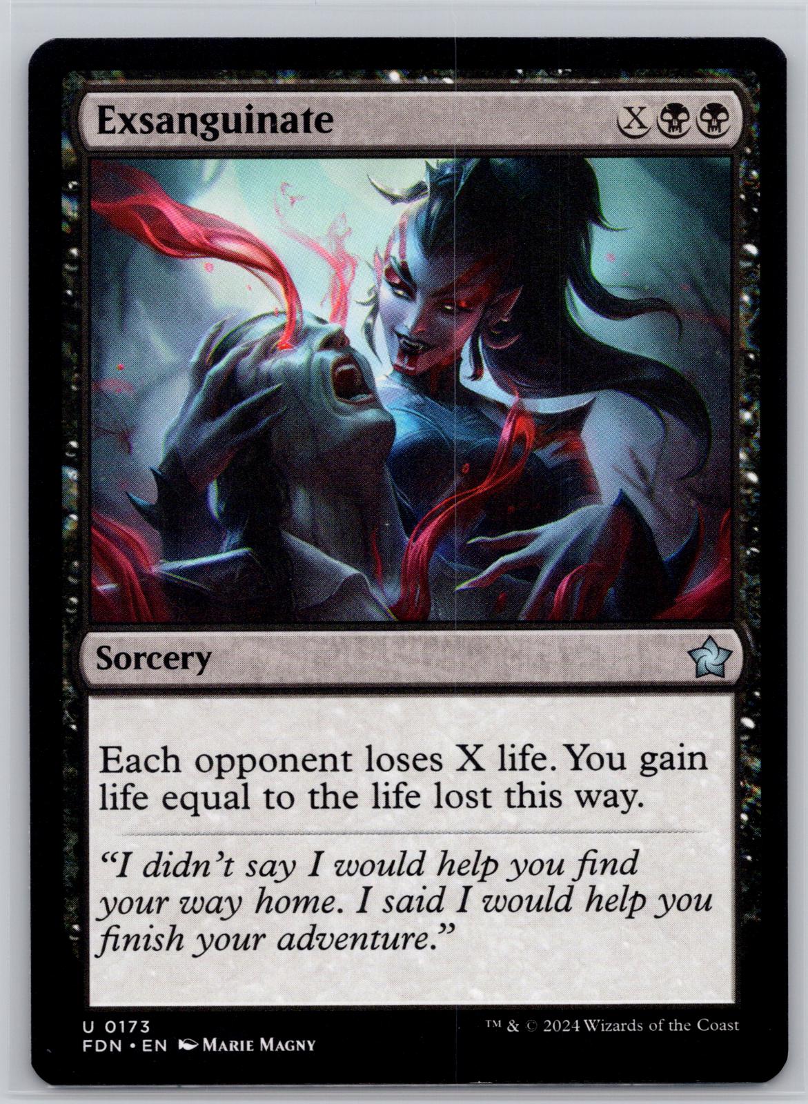 Exsanguinate Foundations Magic: The Gathering Near Mint