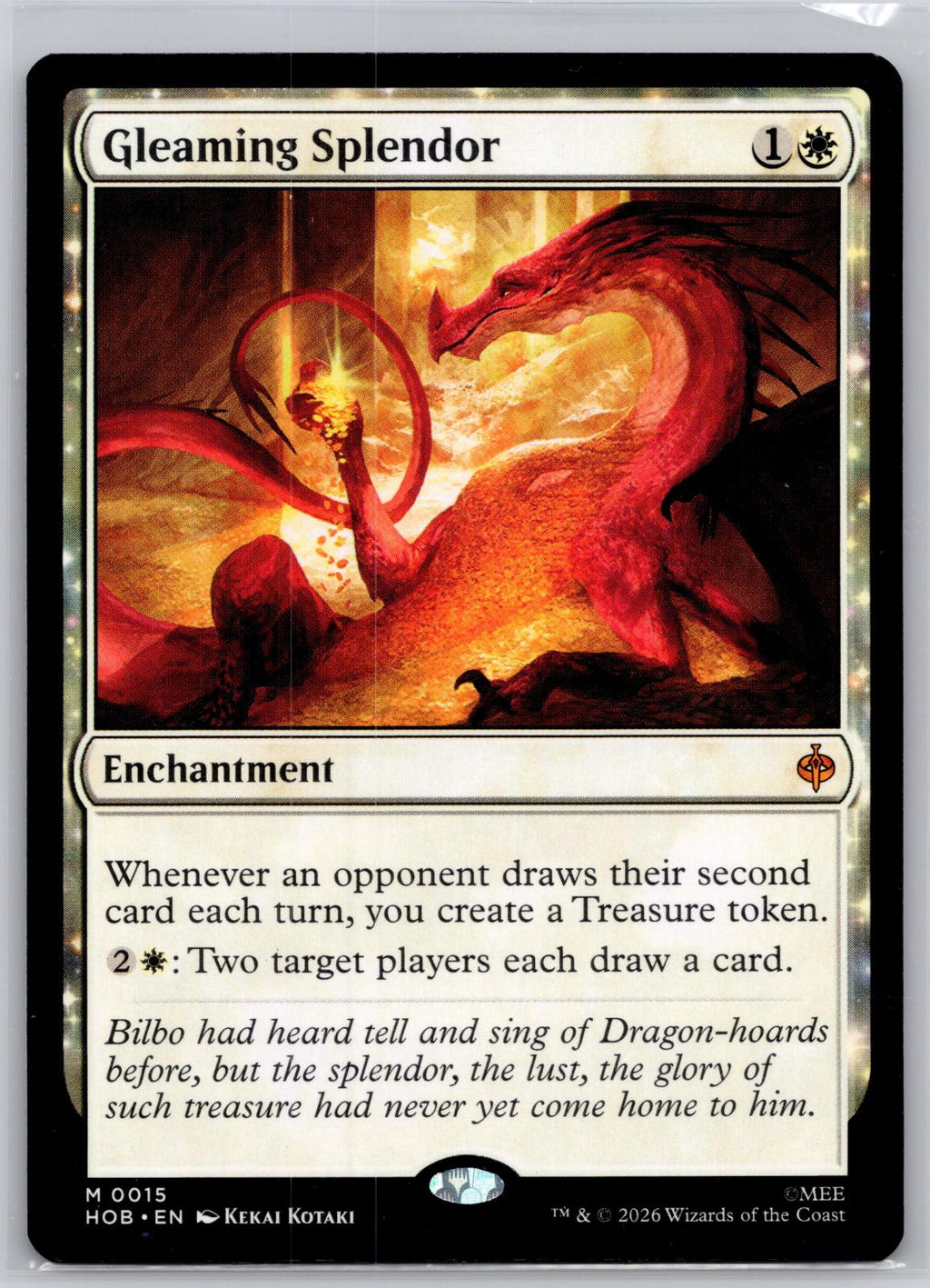 Gleaming Splendor The Hobbit Magic: The Gathering Near Mint