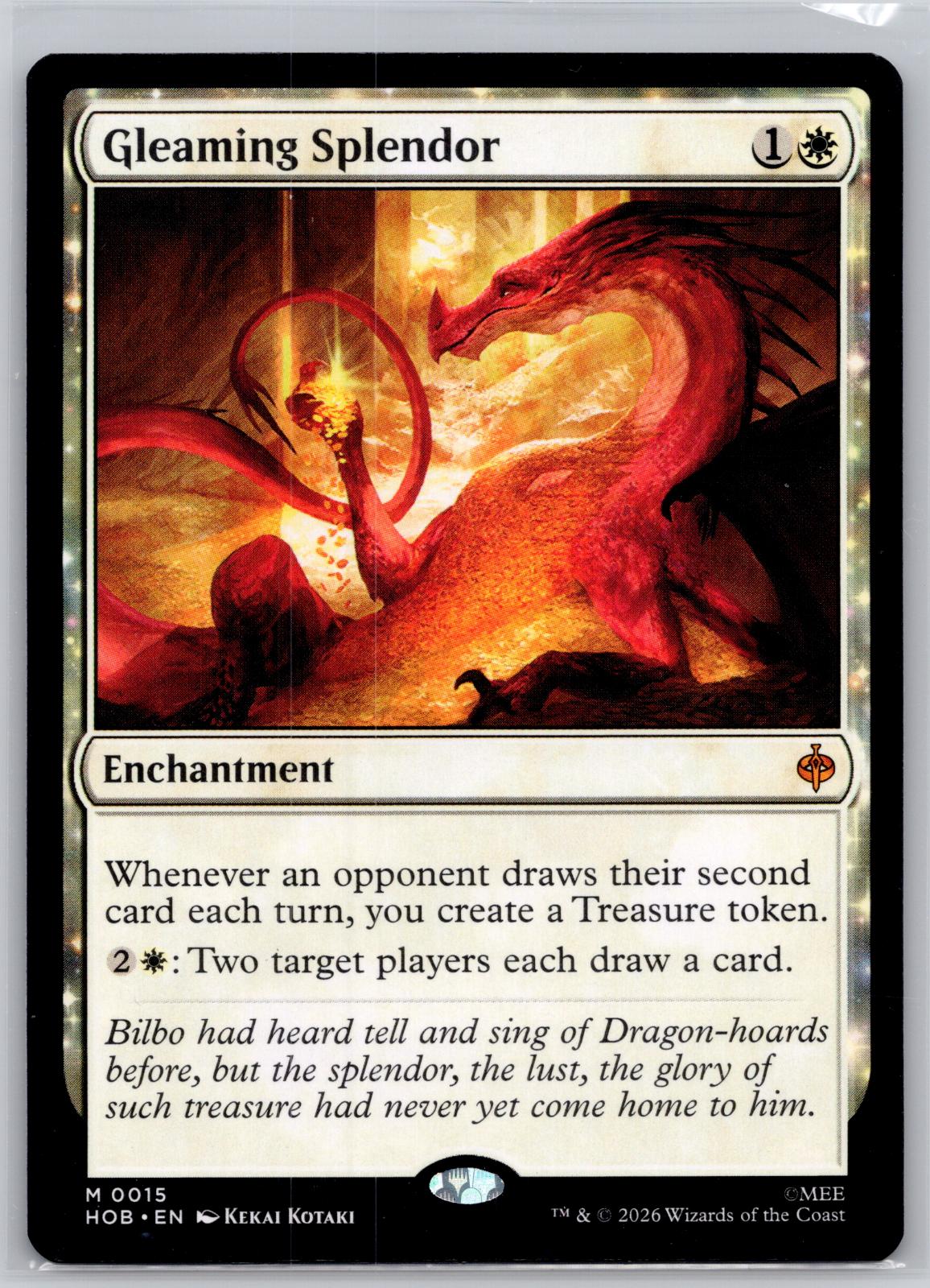 Gleaming Splendor The Hobbit Magic: The Gathering Near Mint