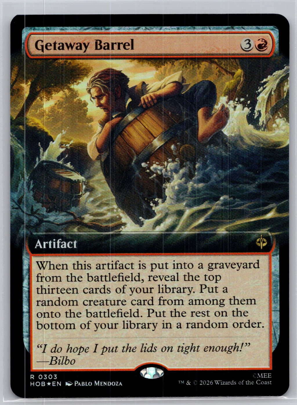 Getaway Barrel (Extended Art) The Hobbit Magic: The Gathering Foil Near Mint