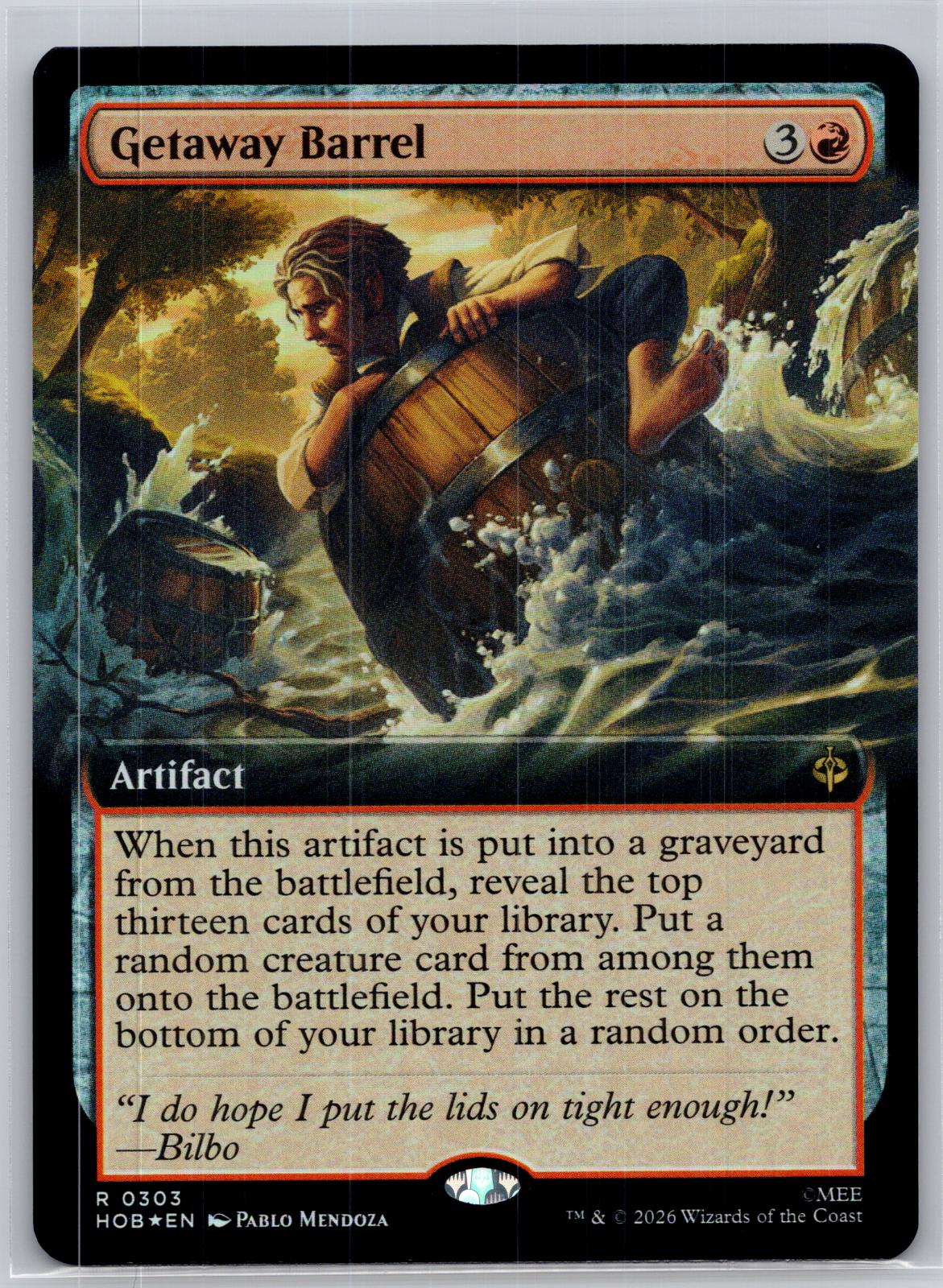 Getaway Barrel (Extended Art) The Hobbit Magic: The Gathering Foil Near Mint