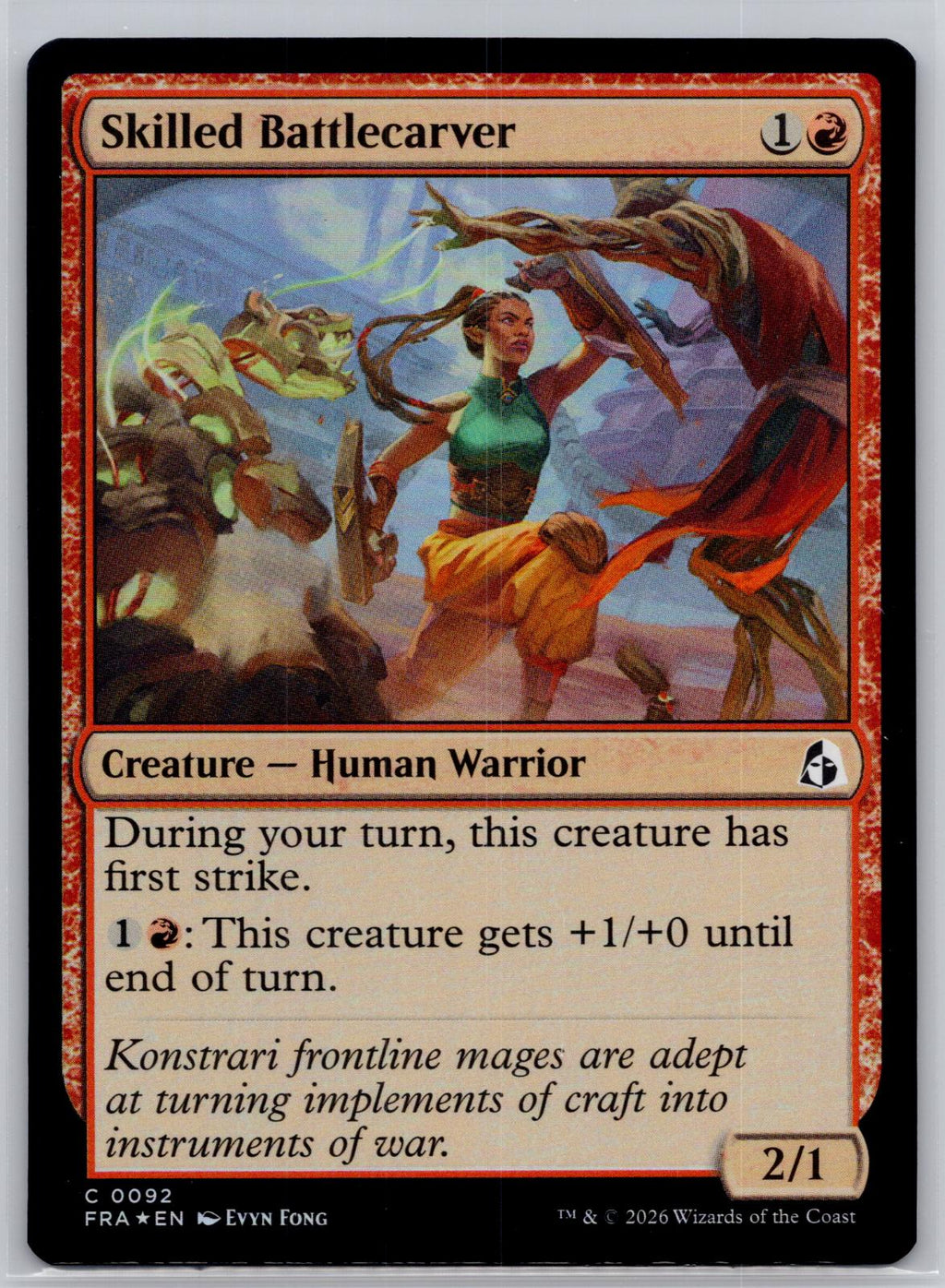 Skilled Battlecarver Reality Fracture Magic: The Gathering Foil Near Mint