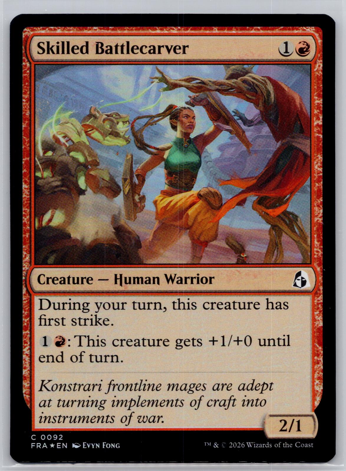 Skilled Battlecarver Reality Fracture Magic: The Gathering Foil Near Mint