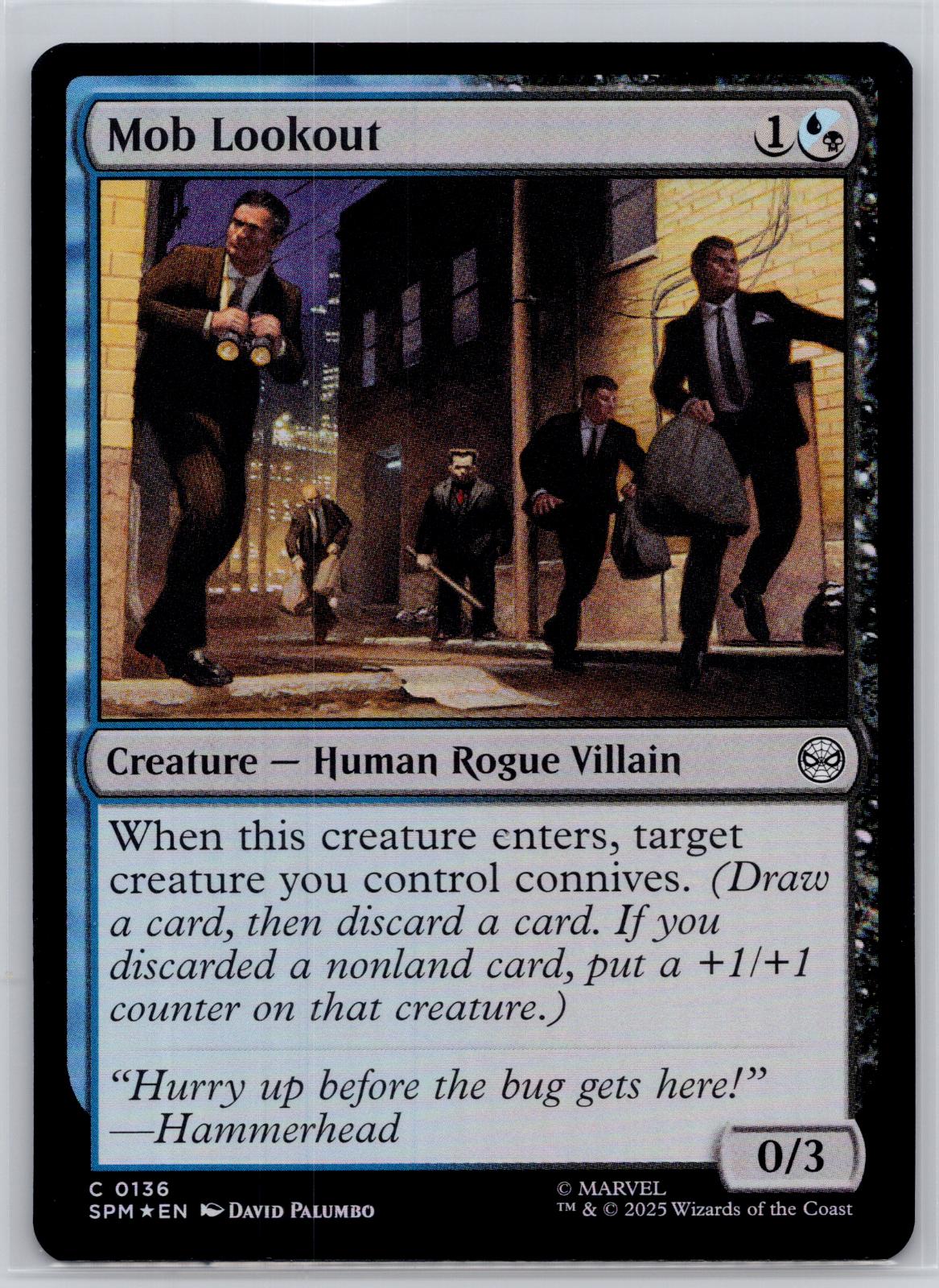 Mob Lookout Marvel's Spider-Man Magic: The Gathering Foil Near Mint