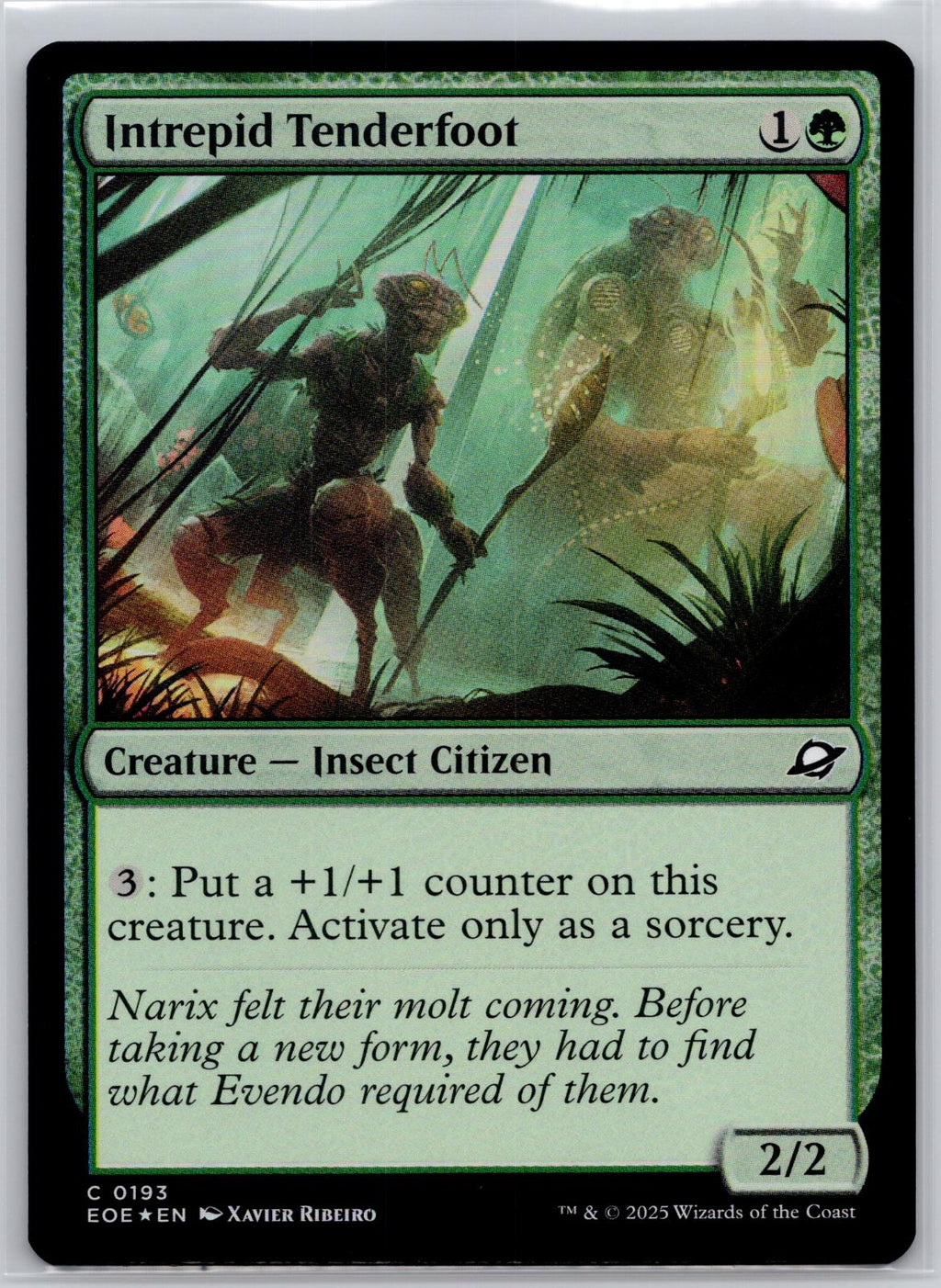 Intrepid Tenderfoot Edge of Eternities Magic: The Gathering Foil Near Mint