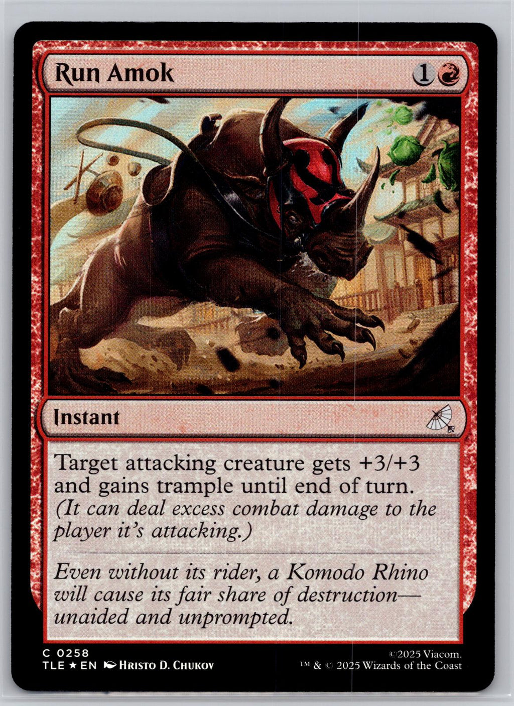 Run Amok Avatar: The Last Airbender: Eternal-Legal Magic: The Gathering Foil NM