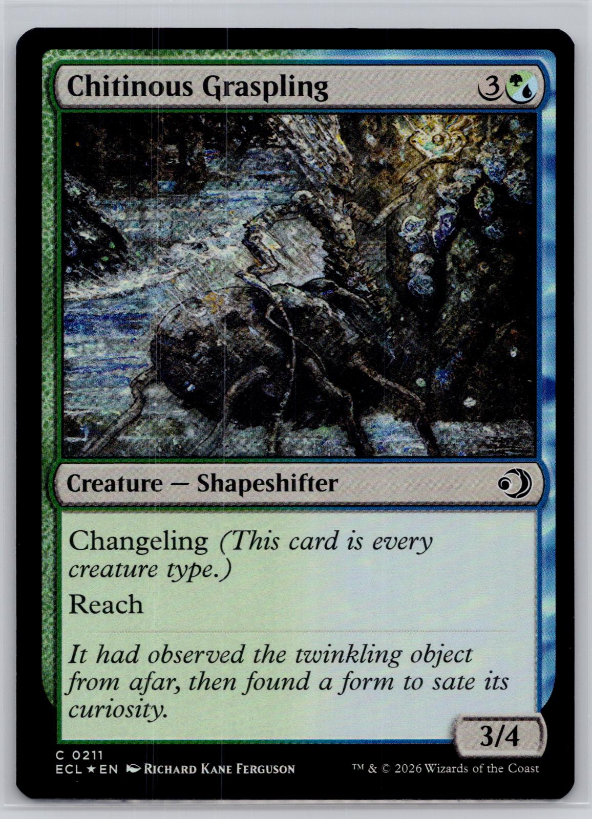 Chitinous Graspling Lorwyn Eclipsed Magic: The Gathering Foil Near Mint