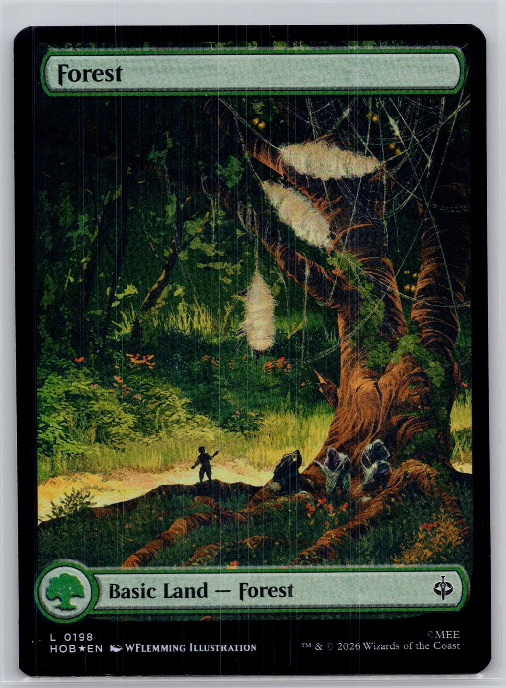 Forest (0198) The Hobbit Magic: The Gathering Foil Near Mint