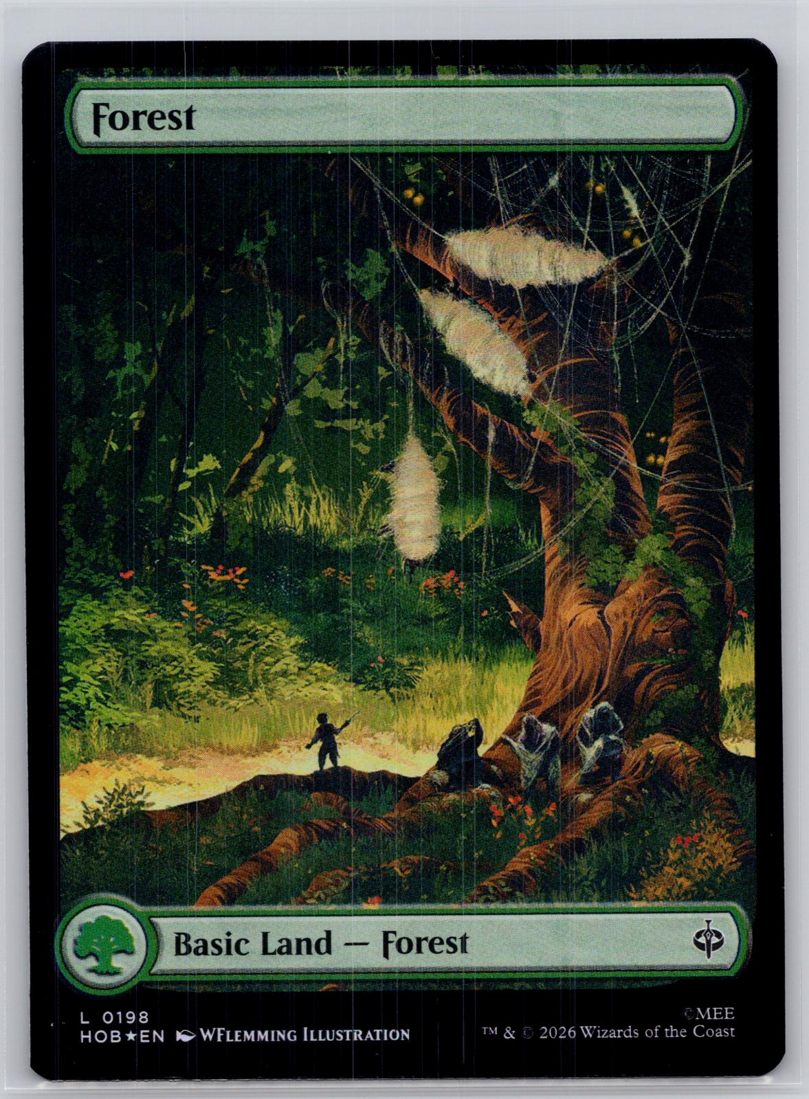 Forest (0198) The Hobbit Magic: The Gathering Foil Near Mint