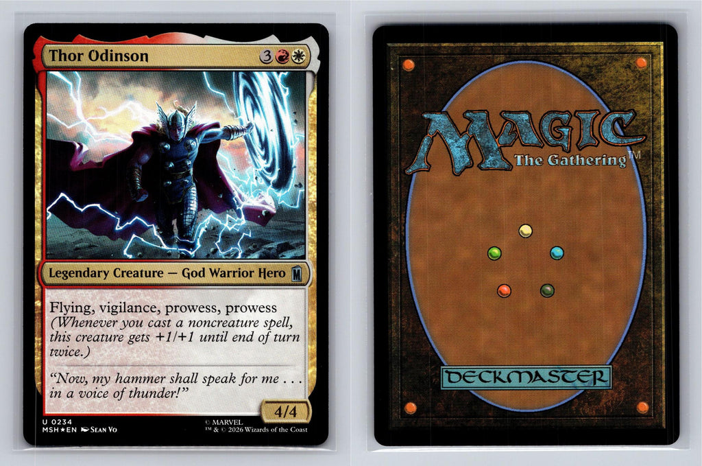 Thor Odinson Marvel Super Heroes Magic: The Gathering Foil Near Mint