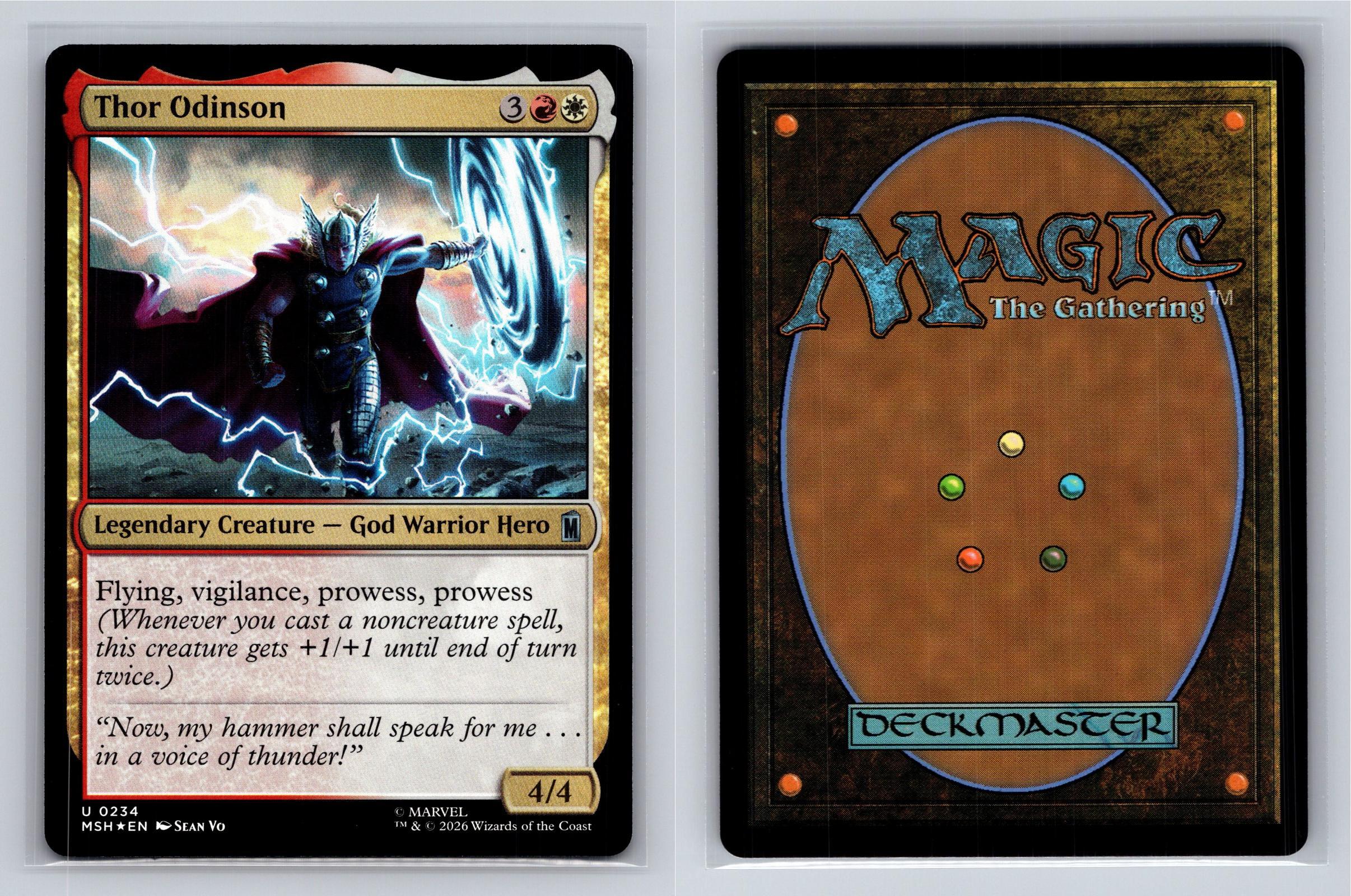 Thor Odinson Marvel Super Heroes Magic: The Gathering Foil Near Mint