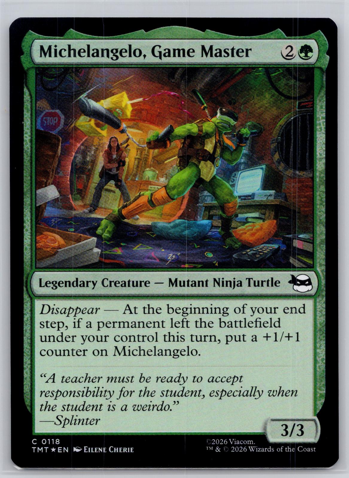 Michelangelo, Game Master Teenage Mutant Ninja Turtles M:TG Foil NM